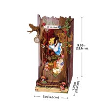 画像6: 【Rolife】Fall into wonder  不思議の世界に　Book Nook　ブックヌーク　英語版説明書　ウッドパズル　ミニチュア　ブックエンド  (6)