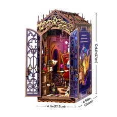 画像6: 【Rolife】Magic Fantasy Corner  マジックファンタジーコーナー Book Nook　ブックヌーク　英語版説明書　ウッドパズル　ミニチュア　ブックエンド DIY (6)