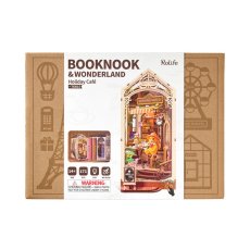 画像8: 【Rolife】 Holiday Café　ホリデーカフェ  Book Nook　ブックヌーク　英語版説明書　ウッドパズル　ミニチュア　ブックエンド  DIY (8)