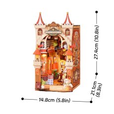 画像6: 【Rolife】 Fairytale Amusement Parkフェアリーテイル遊園地　Book Nook　ブックヌーク　英語版説明書 ウッドパズル　ミニチュア　ブックエンド DIY (6)