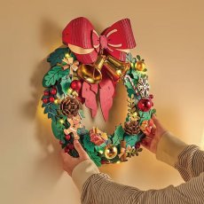 画像1: 【Rolife】クリスマスリース Christmas Wreath   DIY ミニチュア　木製パズル　クリスマス　TGL04 (1)