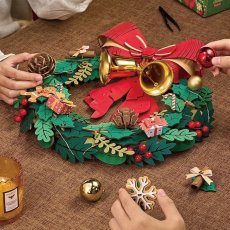 画像6: 【Rolife】クリスマスリース Christmas Wreath   DIY ミニチュア　木製パズル　クリスマス　TGL04 (6)