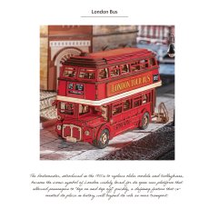 画像3: 【Rolife】ロンドンバス　London Bus  ３D　木製パズル　DIY 　ミニチュア模型 (3)