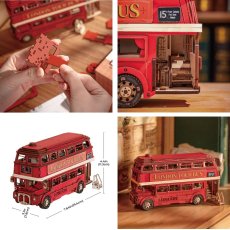 画像5: 【Rolife】ロンドンバス　London Bus  ３D　木製パズル　DIY 　ミニチュア模型 (5)