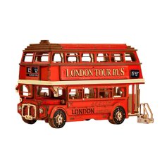 画像7: 【Rolife】ロンドンバス　London Bus  ３D　木製パズル　DIY 　ミニチュア模型 (7)