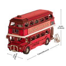 画像15: 【Rolife】ロンドンバス　London Bus  ３D　木製パズル　DIY 　ミニチュア模型 (15)