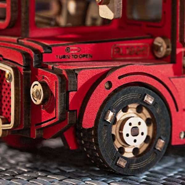 Rolife】ロンドンバス London Bus 3D 木製パズル DIY ミニチュア模型