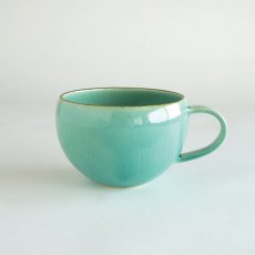 画像7: 【SAKUZAN】-藍-　マグカップ　スープカップ　ターコイズ　ネイビー　作山窯　日本製　美濃焼　釉薬 (7)