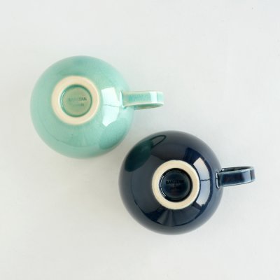 画像3: 【SAKUZAN】-藍-　マグカップ　スープカップ　ターコイズ　ネイビー　作山窯　日本製　美濃焼　釉薬