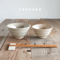 画像1: 【作山窯-SAKUZAN-】趣　夫婦茶碗　イッチン 作山窯　 陶器 日本製 (1)