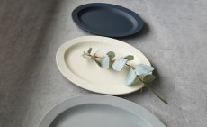 画像9: 【作山窯-SAKUZAN-】SAKUZAN DAYS Sara オーバル L 29cm/Oval  L/お皿/ディナープレート/大皿/サラ/カフェ/磁器/日本製/陶器 (9)