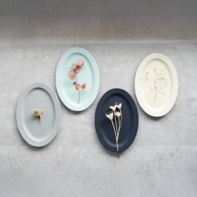 画像1: 【作山窯-SAKUZAN-】SAKUZAN DAYS Sara オーバル L 29cm/Oval  L/お皿/ディナープレート/大皿/サラ/カフェ/磁器/日本製/陶器