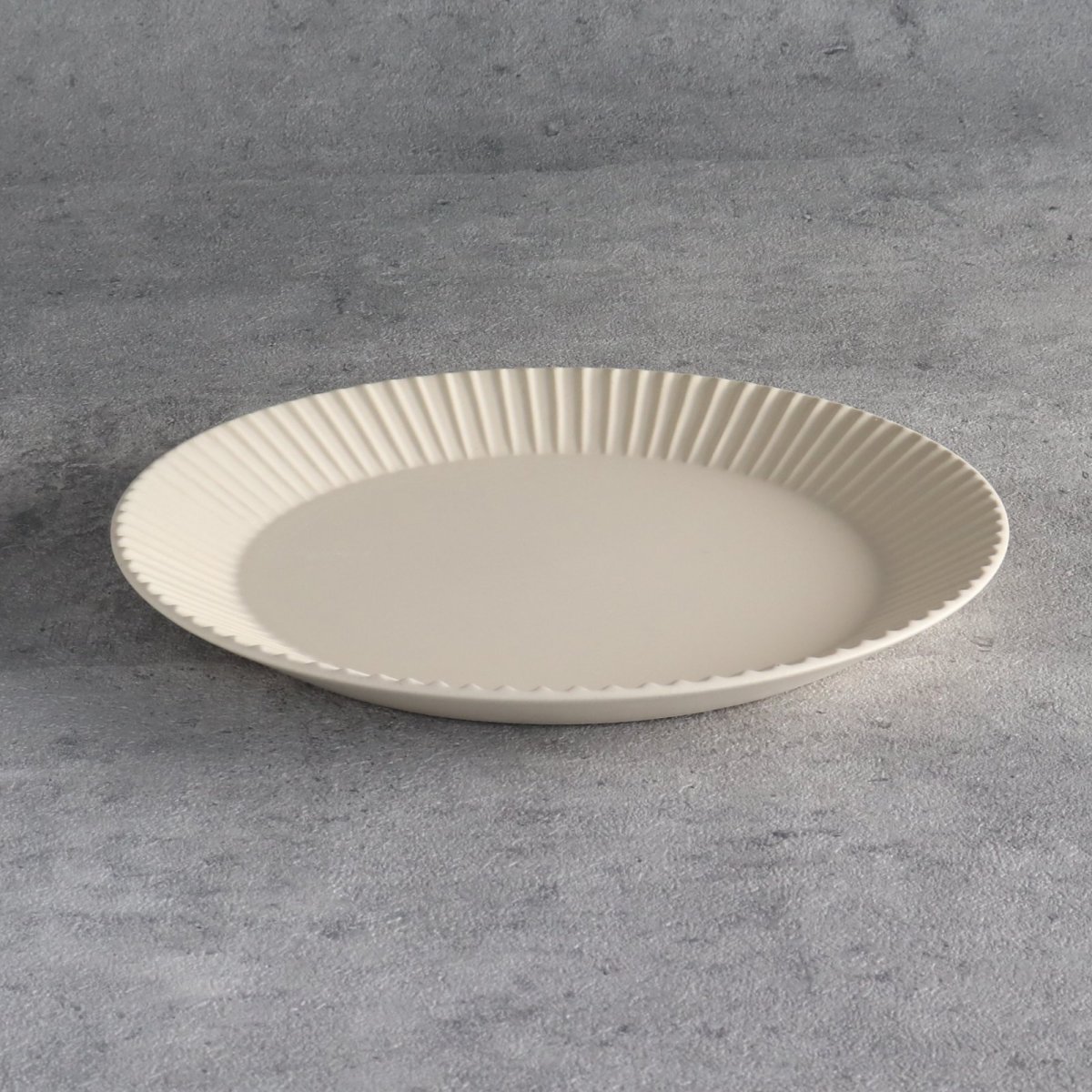 画像3: 【Gift 】SAKUZAN DAYS Sara ストライププレート L  27cm  皿 磁器 日本製 作山窯 (3)