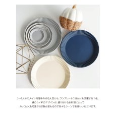 画像3: 【作山窯-SAKUZAN-】DAYS Sara Stripe Plate L　ストライププレートL　27cm　日本製　美濃焼　ディナープレート (3)