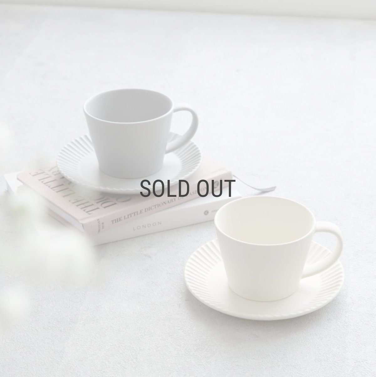 画像3: 【GIFT COLLECTION】B　SAKUZAN DAYS　Sara　カップ&ソーサー　スプーン　セット　新生活セット　ギフト　クリーム　グレー　Stripe Cup&Saucer　コーヒーカップ/サラ/カフェ/磁器/日本製/陶器　ギフトコレクション (3)
