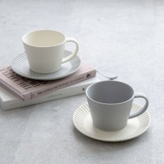 画像6: 【GIFT COLLECTION】B　SAKUZAN DAYS　Sara　カップ&ソーサー　スプーン　セット　新生活セット　ギフト　クリーム　グレー　Stripe Cup&Saucer　コーヒーカップ/サラ/カフェ/磁器/日本製/陶器　ギフトコレクション (6)