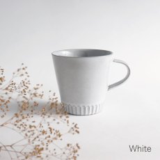 画像6: 【作山窯-SAKUZAN-】ストライプ　マグカップ　DAYS　SARA 　ホワイト　ブロンズ　Stripe Mugcup 日本製　美濃焼 (6)