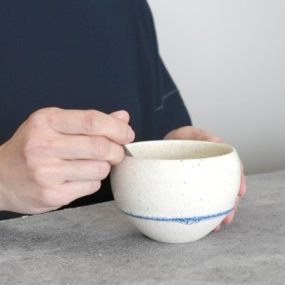 画像2: 【SAKUZAN】-紬- tsumugi　片口碗　碗　中鉢　抹茶ラテボウル　作山窯　日本製　φ13cm