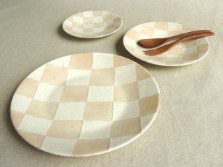 加藤仁志】平皿 角皿S/スクエア/取皿/12cm/手作り/手引き/作家