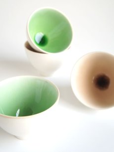 画像1: 【SAKUZAN】 -彩- 碗 ロータス 作山窯 日本製 茶碗 カップ (1)