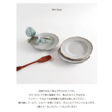 画像3: 【Saveur】サヴールN　ミニプレート　φ11cm　ゴールド　シルバー　ライン　 丸皿 　日本製 サブール (3)