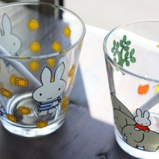 画像3: 【miffy】ミッフィー　グラス　タンブラー 250ml 　ガラス　コップ　サンフラワー　サファリ　Sunflower Safari　ディックブルーナ (3)