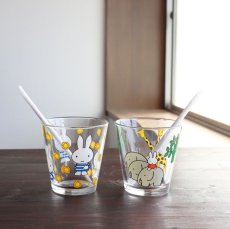 画像5: 【miffy】ミッフィー　グラス　タンブラー 250ml 　ガラス　コップ　サンフラワー　サファリ　Sunflower Safari　ディックブルーナ (5)