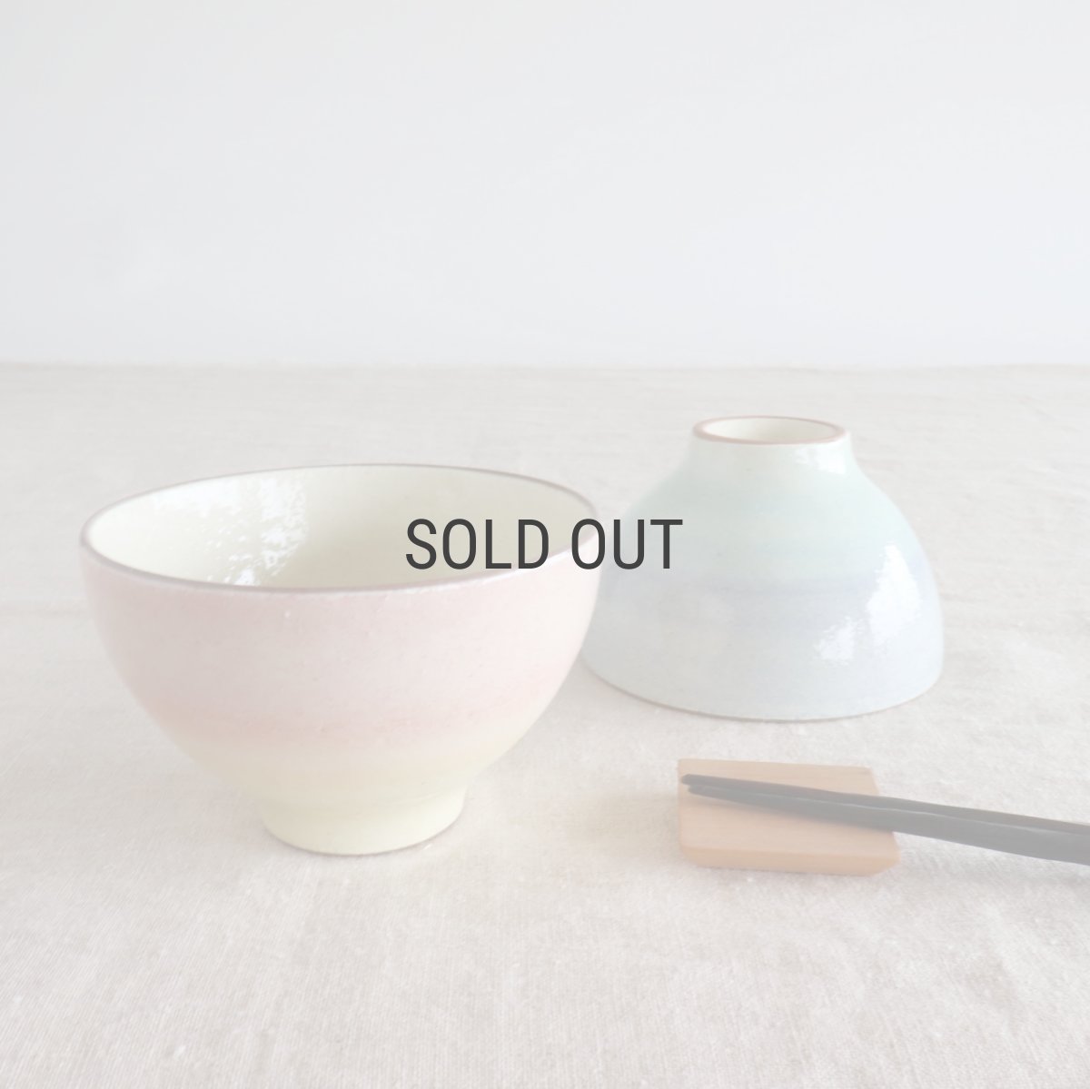 画像1: 【TANZAN】わたあめ　グラデーション　飯碗　ライスボウル　 ピンク　ブルー　日本製　美濃焼　 (1)