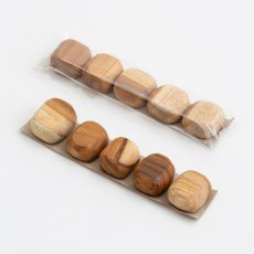 画像7: 【TEAK WOOD】マグネット 石ころ S　5個セット　磁石/チーク材/木製/ウッド/天然木/かわいい/おしゃれ/石/木 (7)