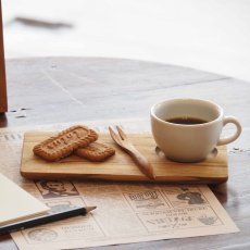 画像6: 【TEAK WOOD】ランチプレート　レクタングル　S　20ｃｍ カップホルダー有り (6)