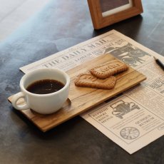 画像7: 【TEAK WOOD】ランチプレート　レクタングル　S　20ｃｍ カップホルダー有り (7)