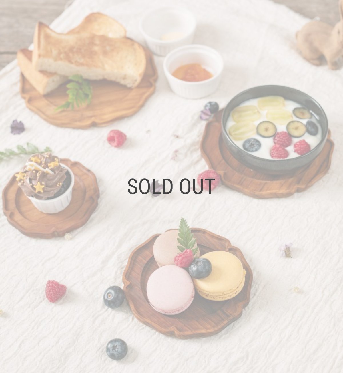 画像8: 【TEAK WOOD】輪花　rinka プレート　SS　10ｃｍ　木製　ウッドプレート (8)