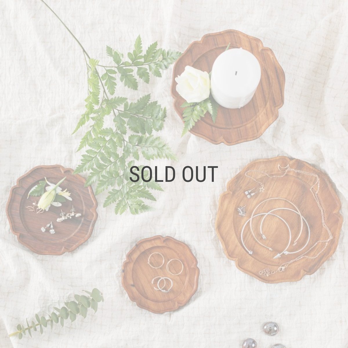 画像9: 【TEAK WOOD】輪花　rinka プレート　SS　10ｃｍ　木製　ウッドプレート (9)