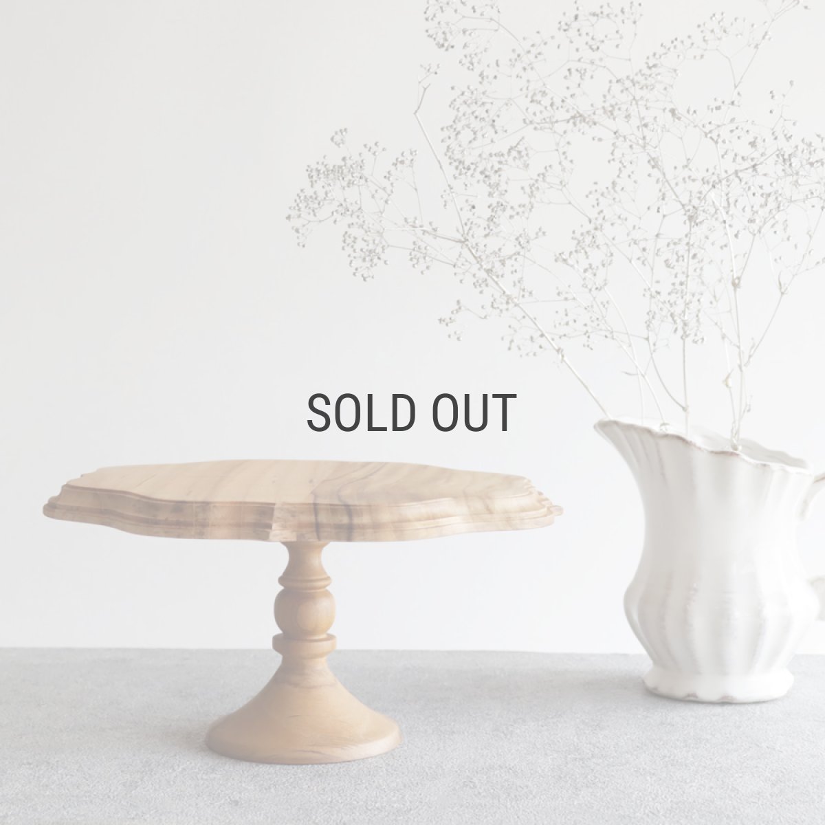 画像1: 【TEAK WOOD】ケーキスタンド　ゴシック　M　 φ21ｃｍ　チーク　木製 (1)