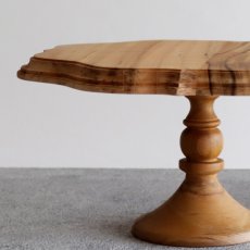 画像7: 【TEAK WOOD】ケーキスタンド　ゴシック　M　 φ21ｃｍ　チーク (7)