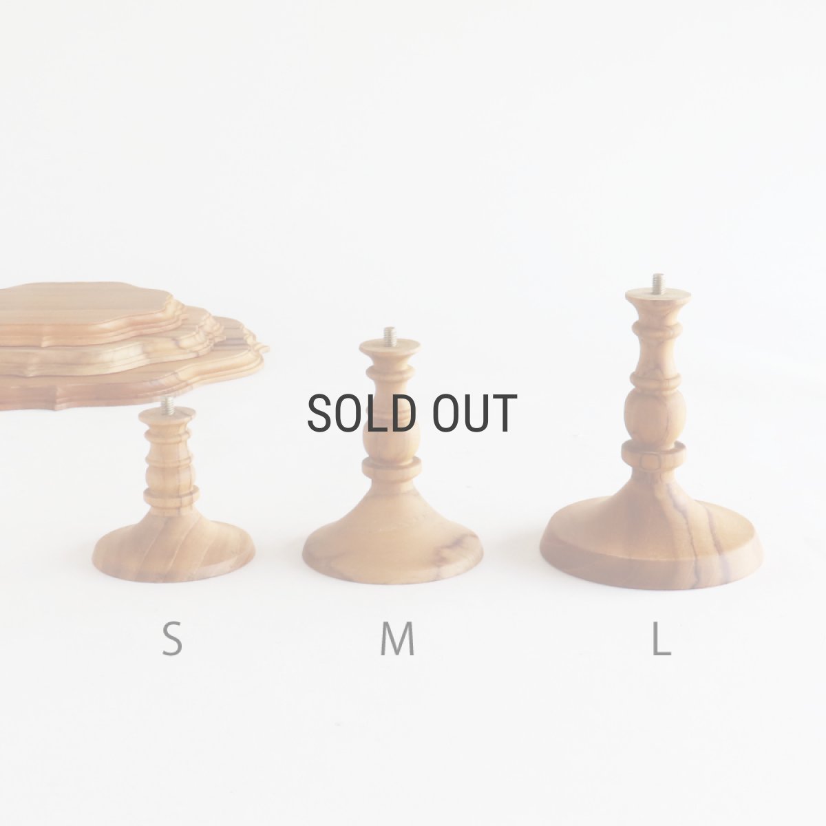 画像6: 【TEAK WOOD】ケーキスタンド　ゴシック　M　 φ21ｃｍ　チーク　木製 (6)