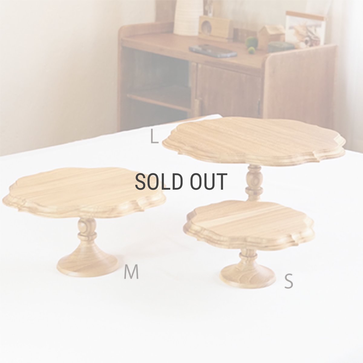 画像5: 【TEAK WOOD】ケーキスタンド　ゴシック　M　 φ21ｃｍ　チーク　木製 (5)