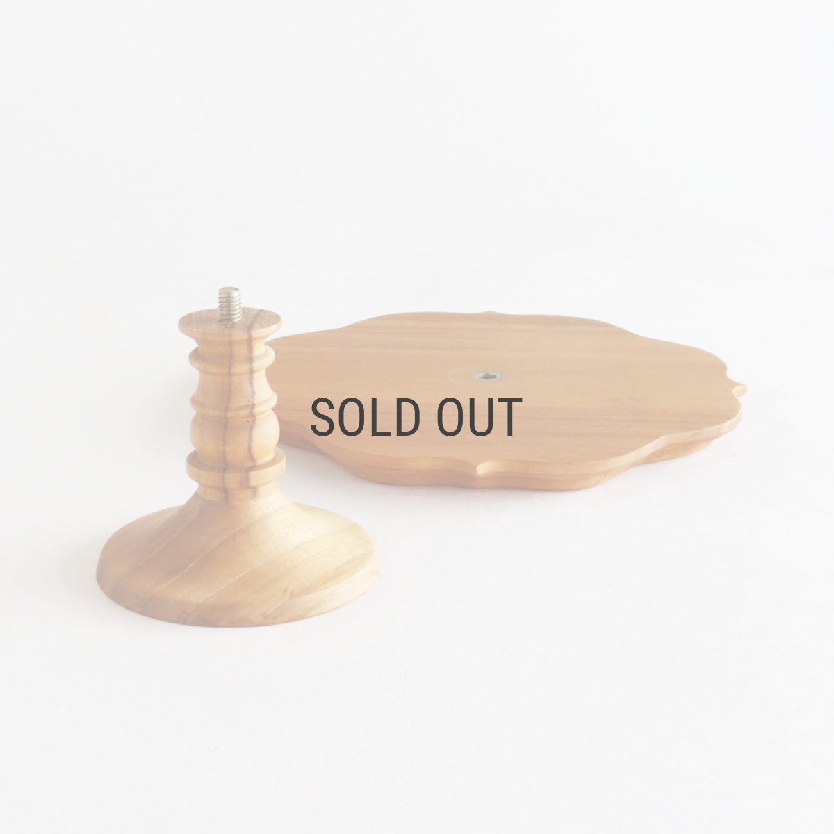 画像7: 【TEAK WOOD】ケーキスタンド　ゴシック　S　 φ16.5ｃｍ　チーク　木製 (7)