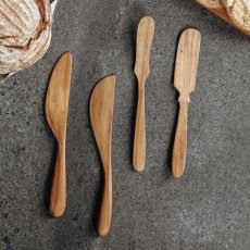 画像6: 【TEAK WOOD】バターナイフ Butter Knife 14.8ｃｍ チーク 木製  (6)