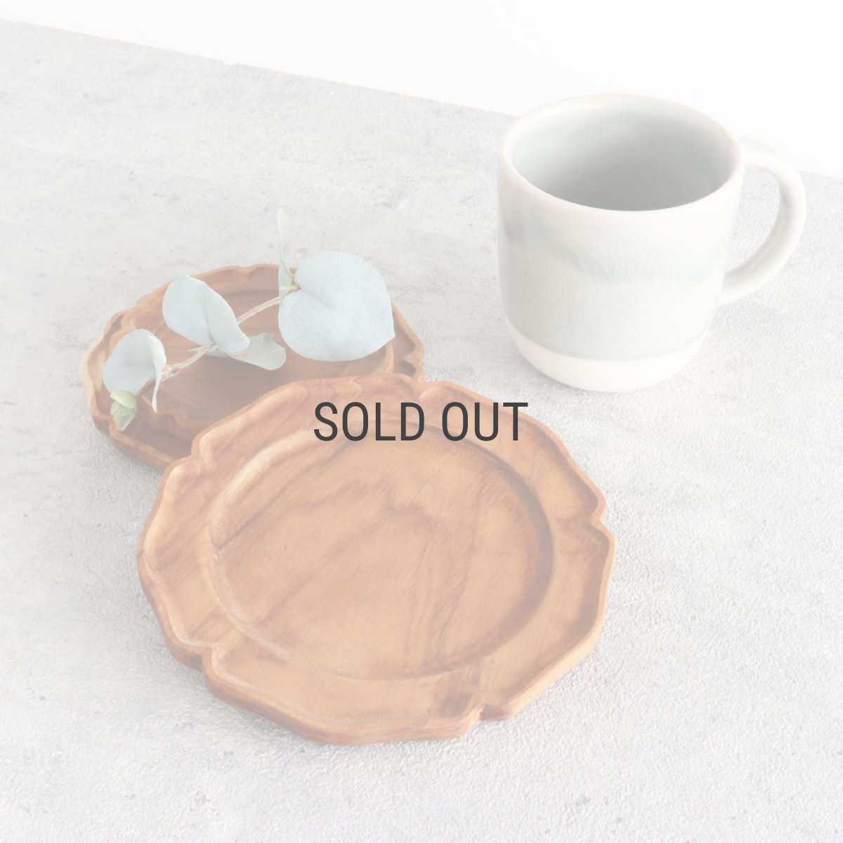 画像1: 【TEAK WOOD】輪花　rinka プレート　M　14ｃｍ　木製　ウッドプレート (1)