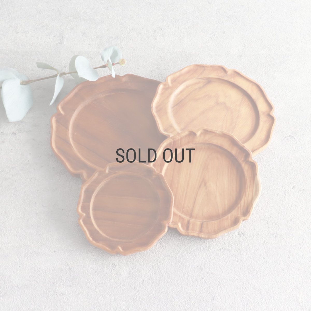 画像11: 【TEAK WOOD】輪花　rinka プレート　SS　10ｃｍ　木製　ウッドプレート (11)