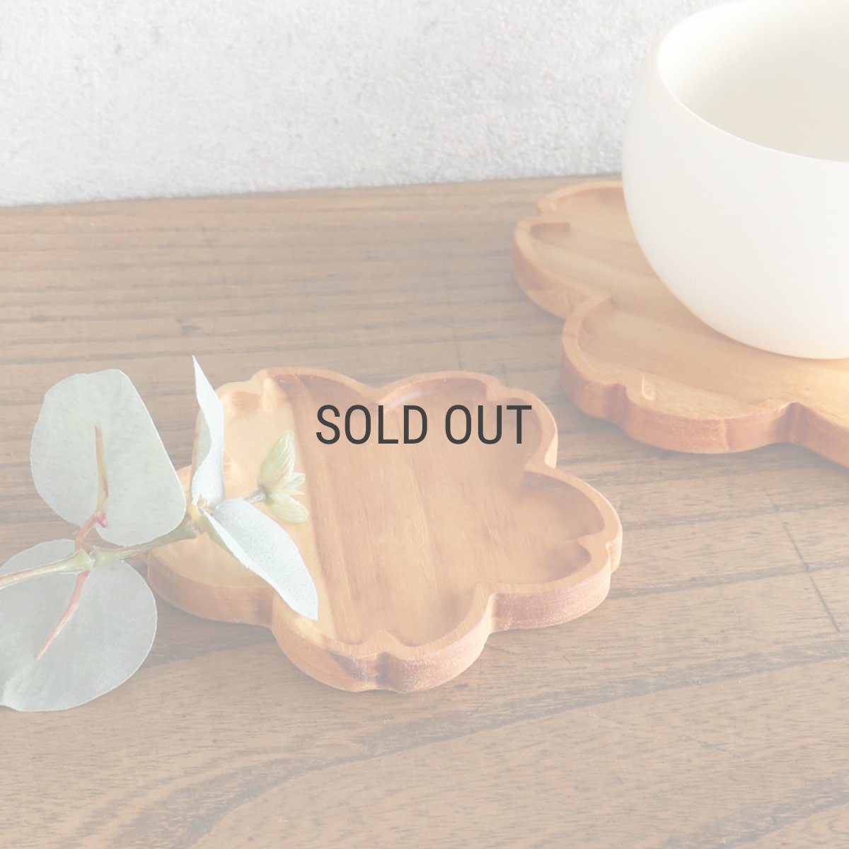 画像1: 【TEAK WOOD】桜 sakura　プレート　SS　8.8ｃｍ 　チーク材　木製　ウッドプレート (1)