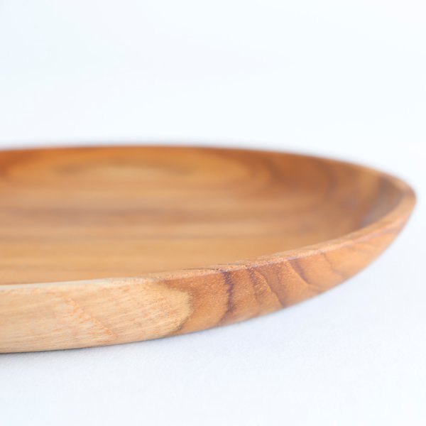 TEAK WOOD】チークトレイ Teak tray φ16.5cm チーク 木製 ウッド