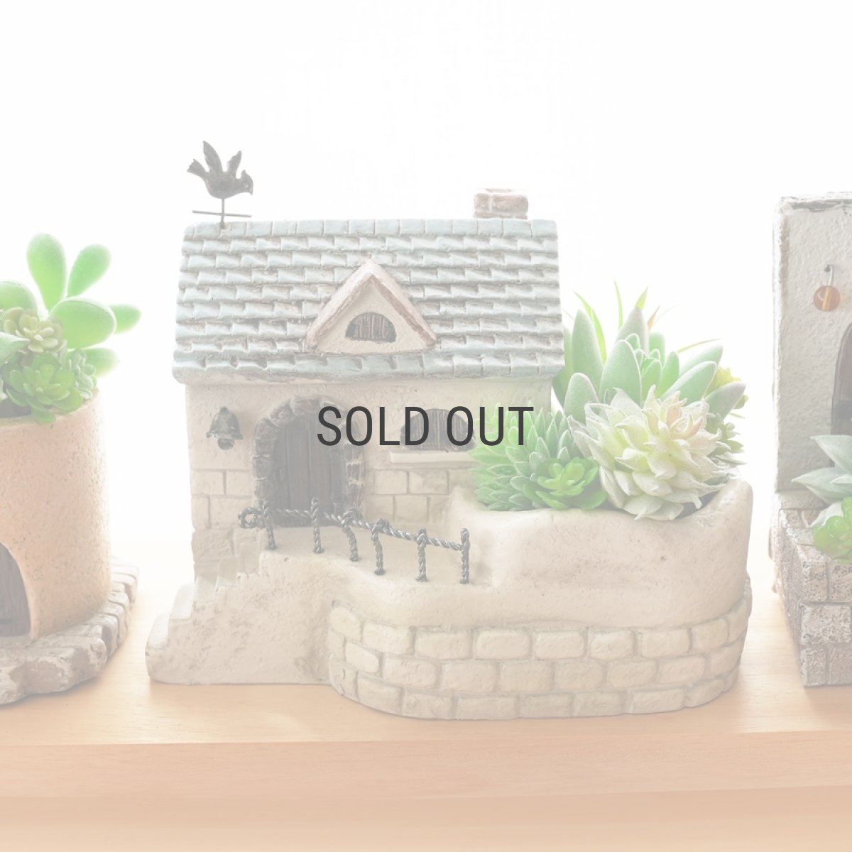 画像3: 【TYS】ハウスグリーンポット14407　W185xH155mm　家　プランター　鉢　インテリア　1.8kg (3)