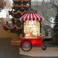 画像1: 【TKYR】バブルLED ライト　サンタのワークショップ　Santa's Workshop 　電子オルゴール８曲　H27cm クリスマス (1)