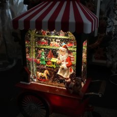 画像6: 【TKYR】バブルLED ライト　サンタのワークショップ　Santa's Workshop 　電子オルゴール８曲　H27cm クリスマス (6)