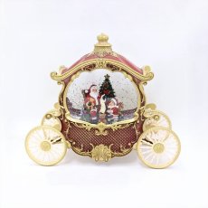 画像6: 【TKYR】バブルLED ライト　サンタクロース馬車　H22.2cm  クリスマス  スノードーム (6)