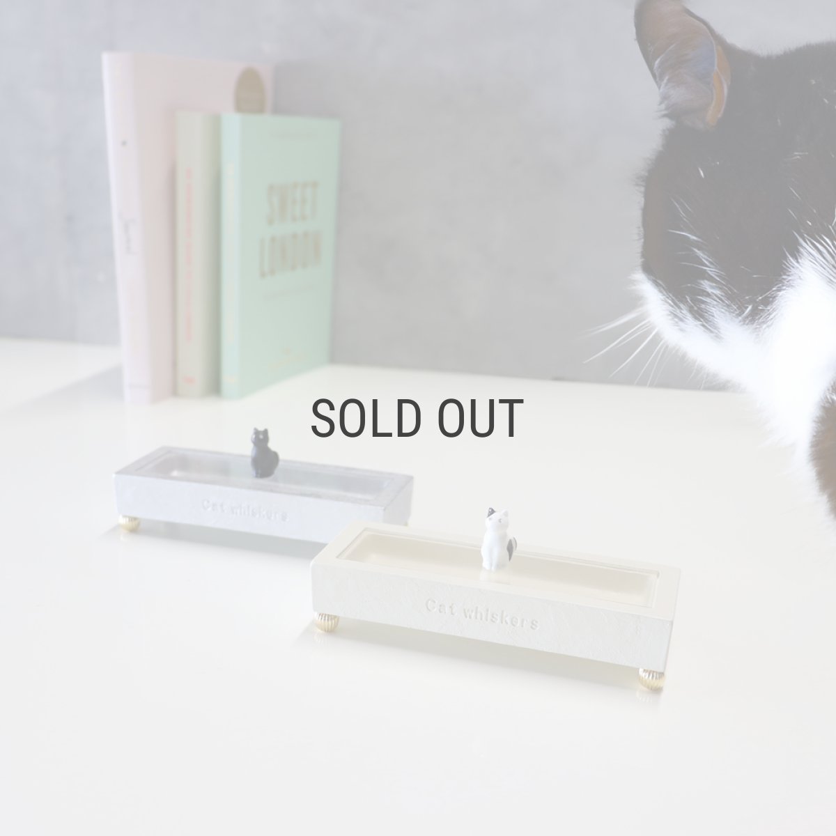 画像1: 【Neco】 CAT WHISKER BOX 　猫ヒゲボックス 小物入れ おひげ様　cat　猫 (1)