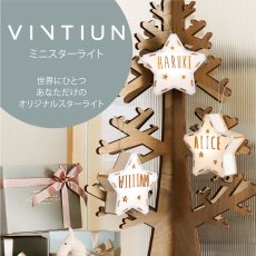 画像7: 【VINTIUN】ビンティウン　ミニスターライト　木製星型ライト 　カスタマイズ　オーナメント (7)