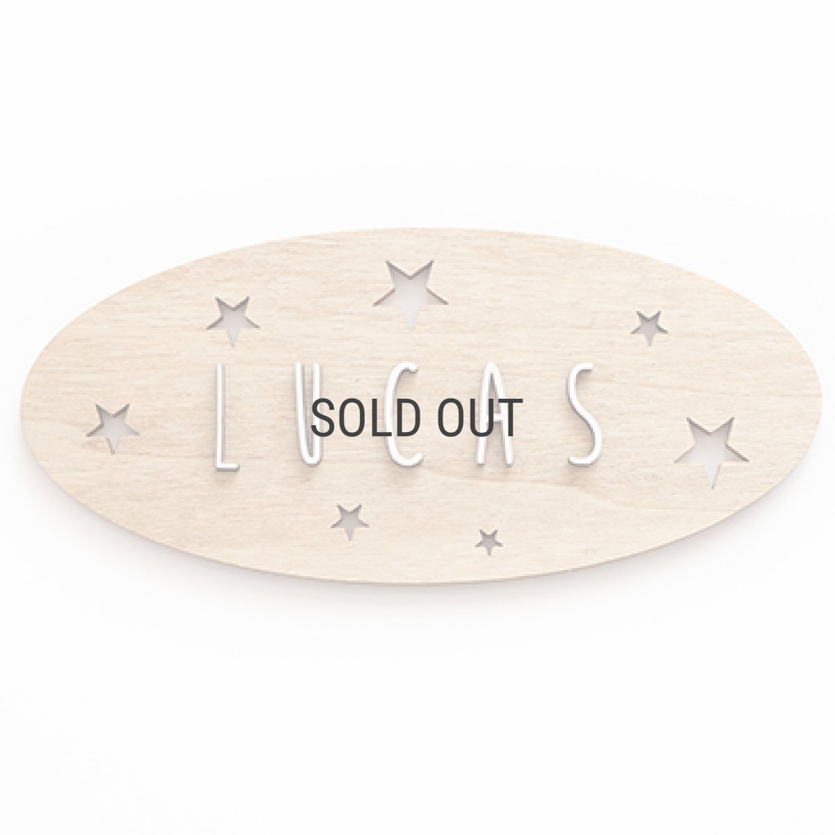 画像7: 【VINTIUN】ビンティウン　名入れ注文　オーバル 　ネームプレート 　ウッドプレート　スター　星　カスタマイズ　こども部屋　デコレーション (7)